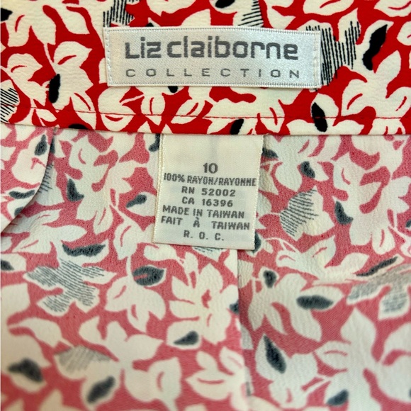 Liz Claiborne Collection Vintage Floral Pleated Skirt Size 10 - Picture 4 of 4